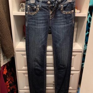 cuffed skinny kids jeans